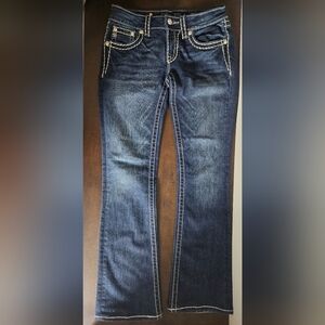 Miss Me Dark Indigo Boot Cut Jeans Size 27